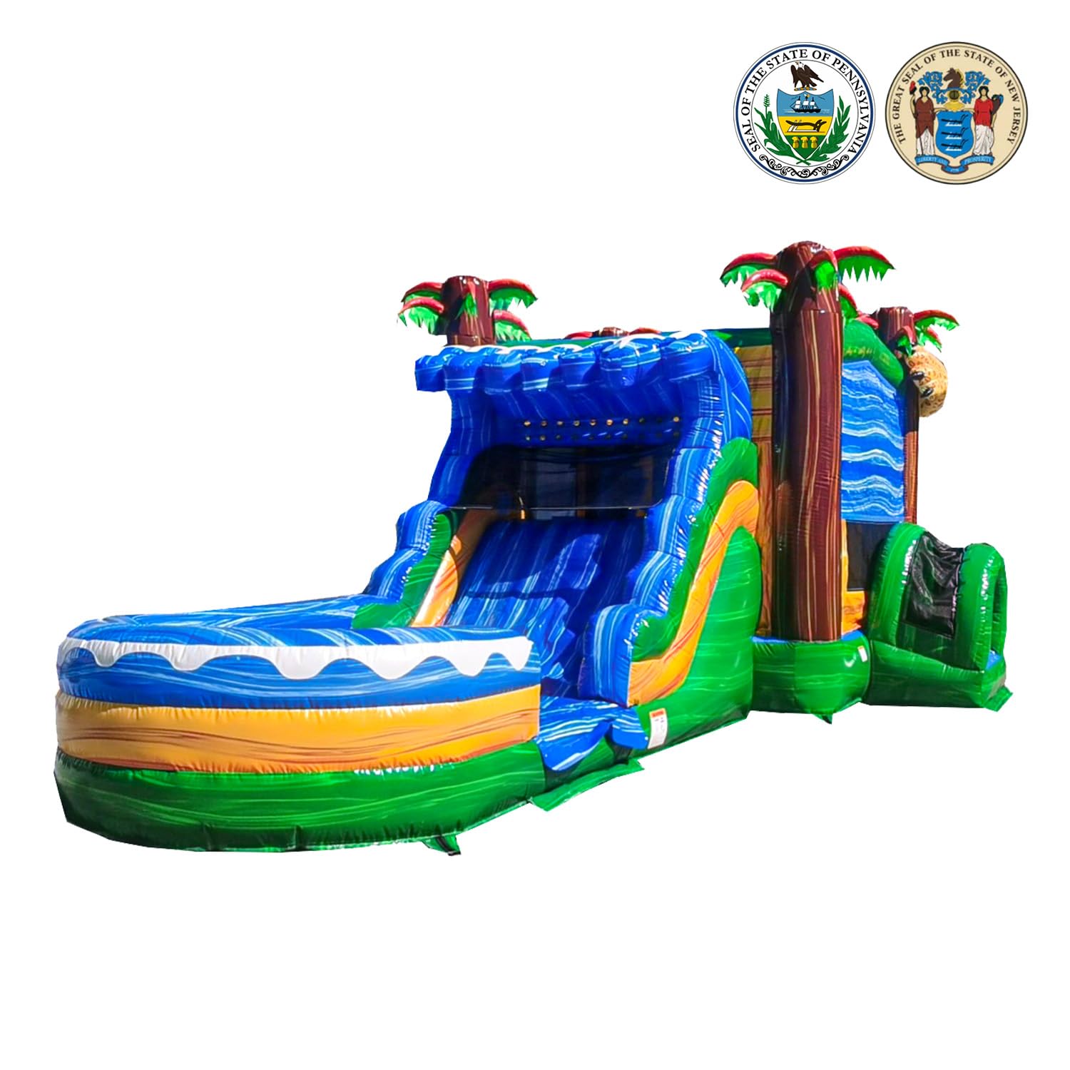 Jaguar Commercial Grade Bounce House Water Slide with Pool