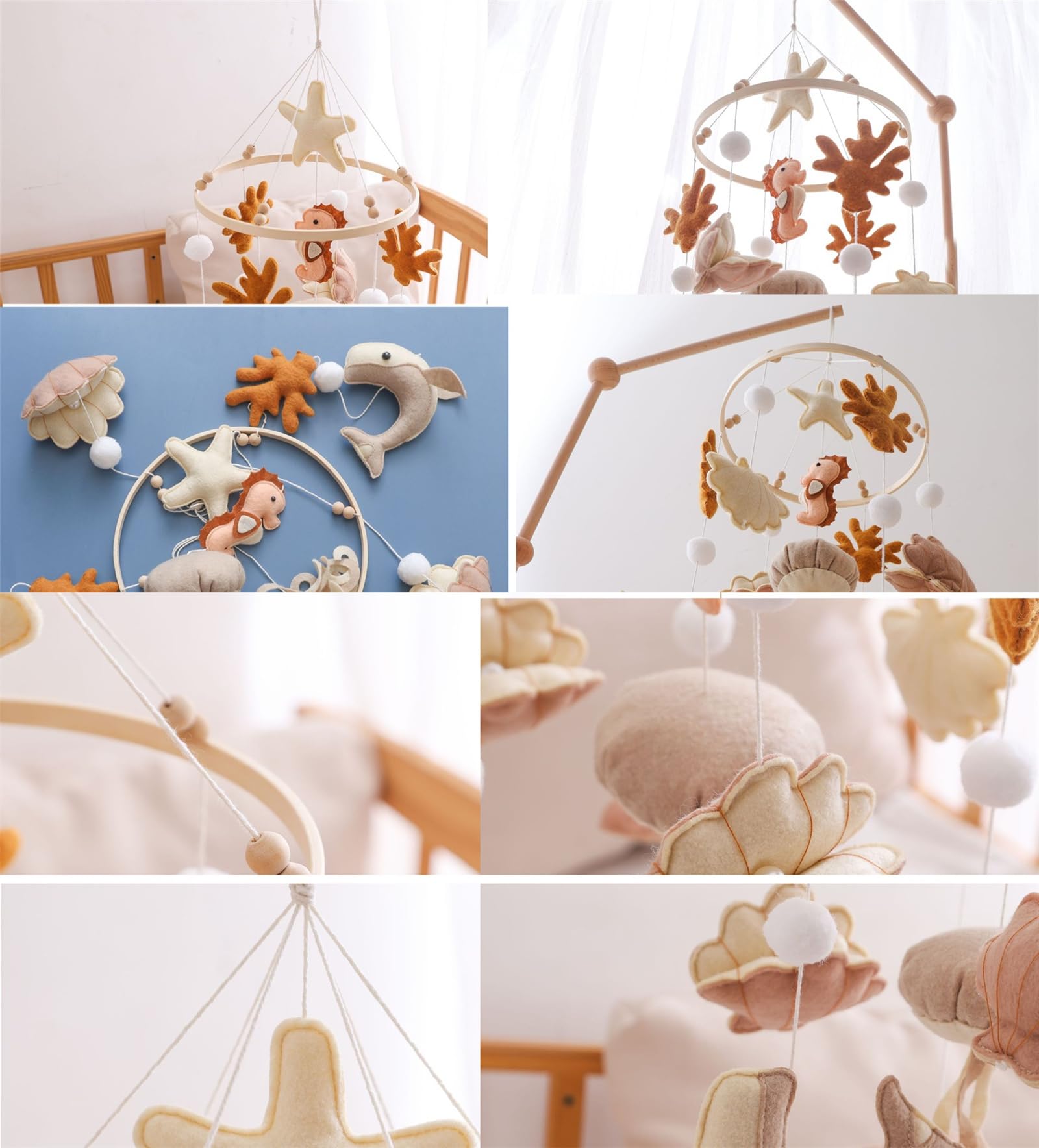 Ocean Theme Crib Mobile for Baby Nursery