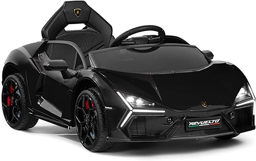 Licensed Lamborghini Revuelto Kids 12V Electric Ride On Car Toy w/ 66lb Weight Capacity