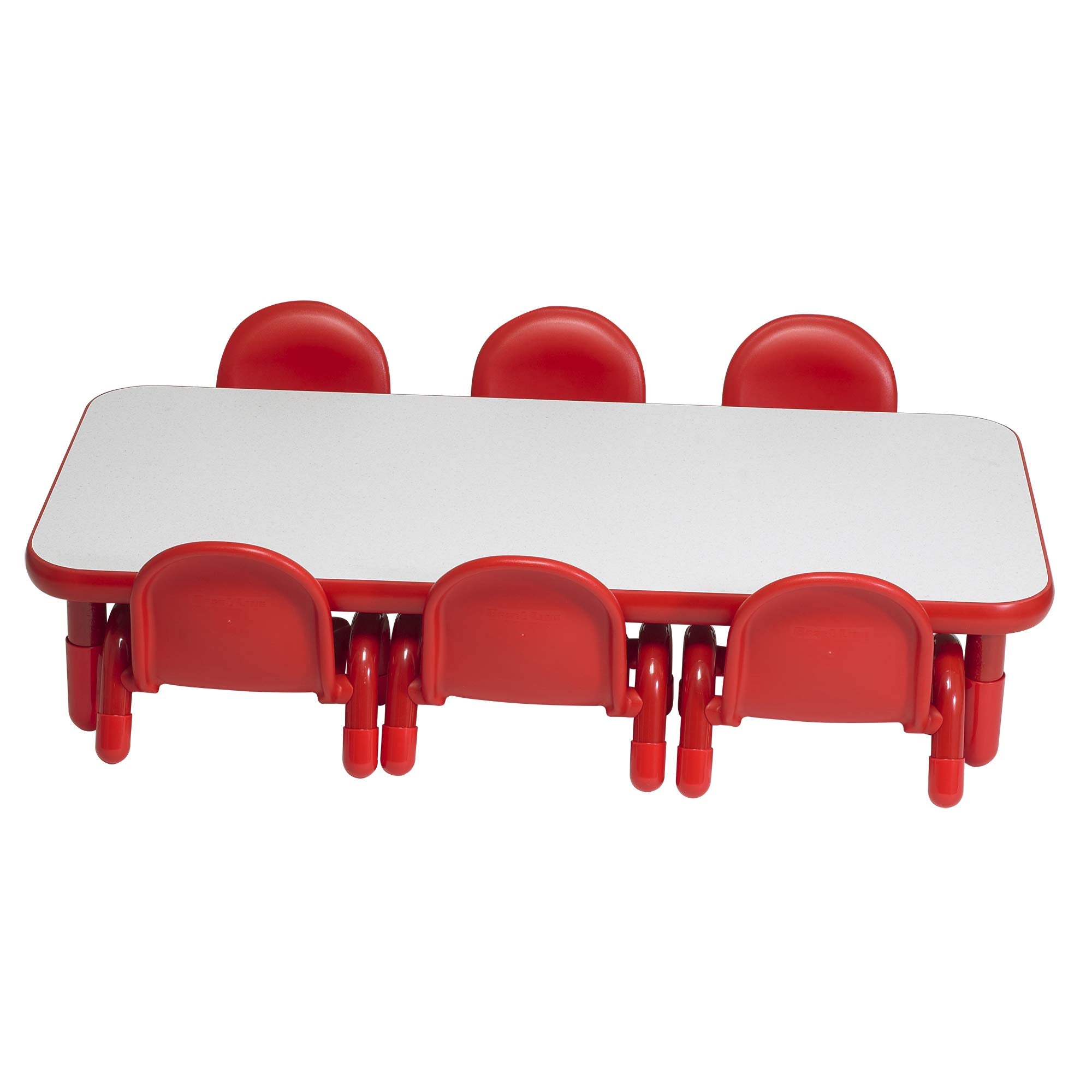 BaseLine Toddler Table & 6 Chairs Set, Daycare Seating for Toddlers