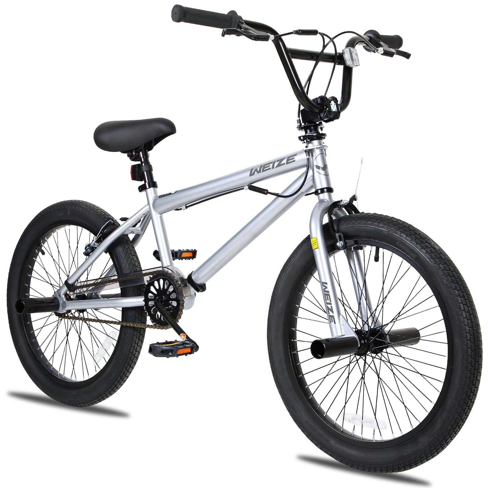 Freestyle BMX Bike, 20 inch Trick Bicycle for Kids, Hi-Ten Steel Frame