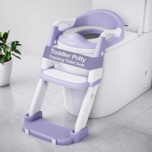 Toddler Potty Training Toilet Seat with Ladder | Foldable Toilet Potty