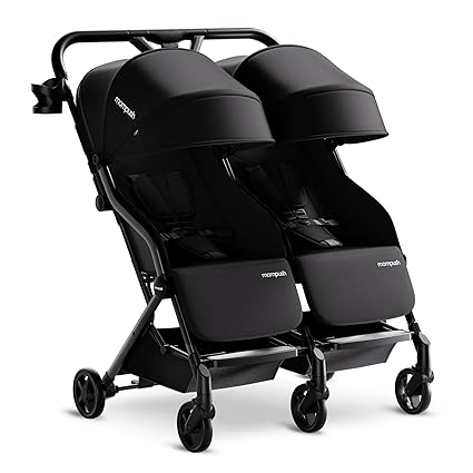 Lithe Double Stroller, Lightweight Side by Side Stroller for Newborn