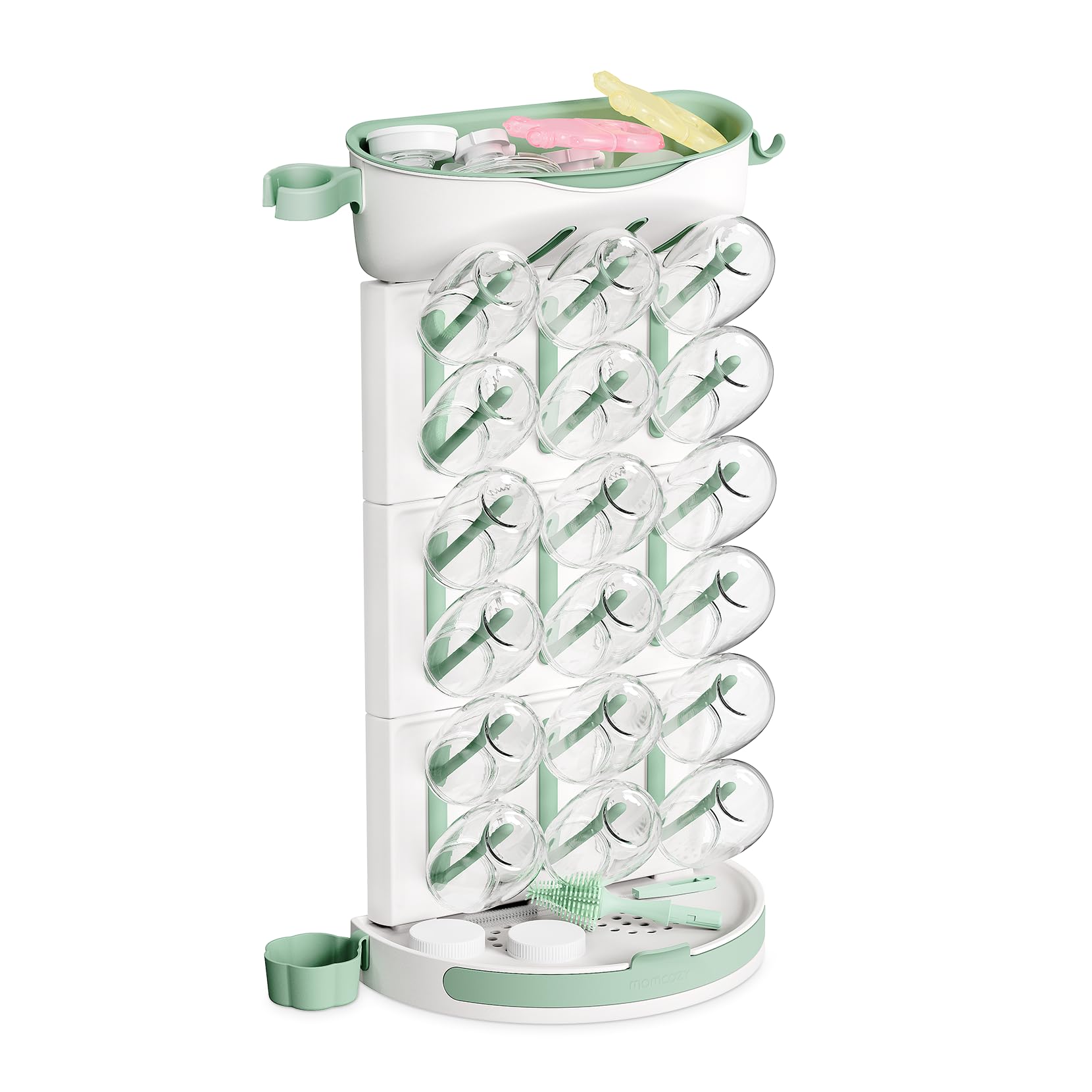 DIY Larger Bottle Drying Rack for 18 Bottles, Space Saving Countertop Vertical