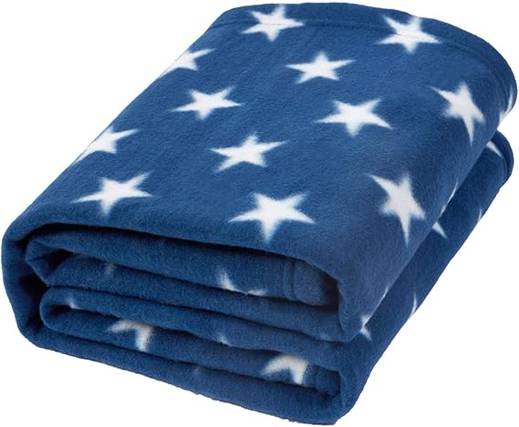 Flannel Fleece Stars Throw Blanket Over Bed Super Soft Blanket Plush