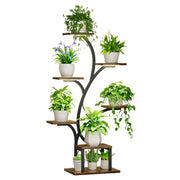 Plant Stand Indoor with Grow Lights, 7 Tiered Indoor Plant Shelf, 49"