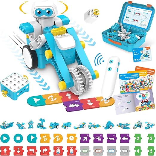 C3 Pro 12-in-1 Remote Control & Coding Robot Kit for Kids 4+, Advanced Smart Panel