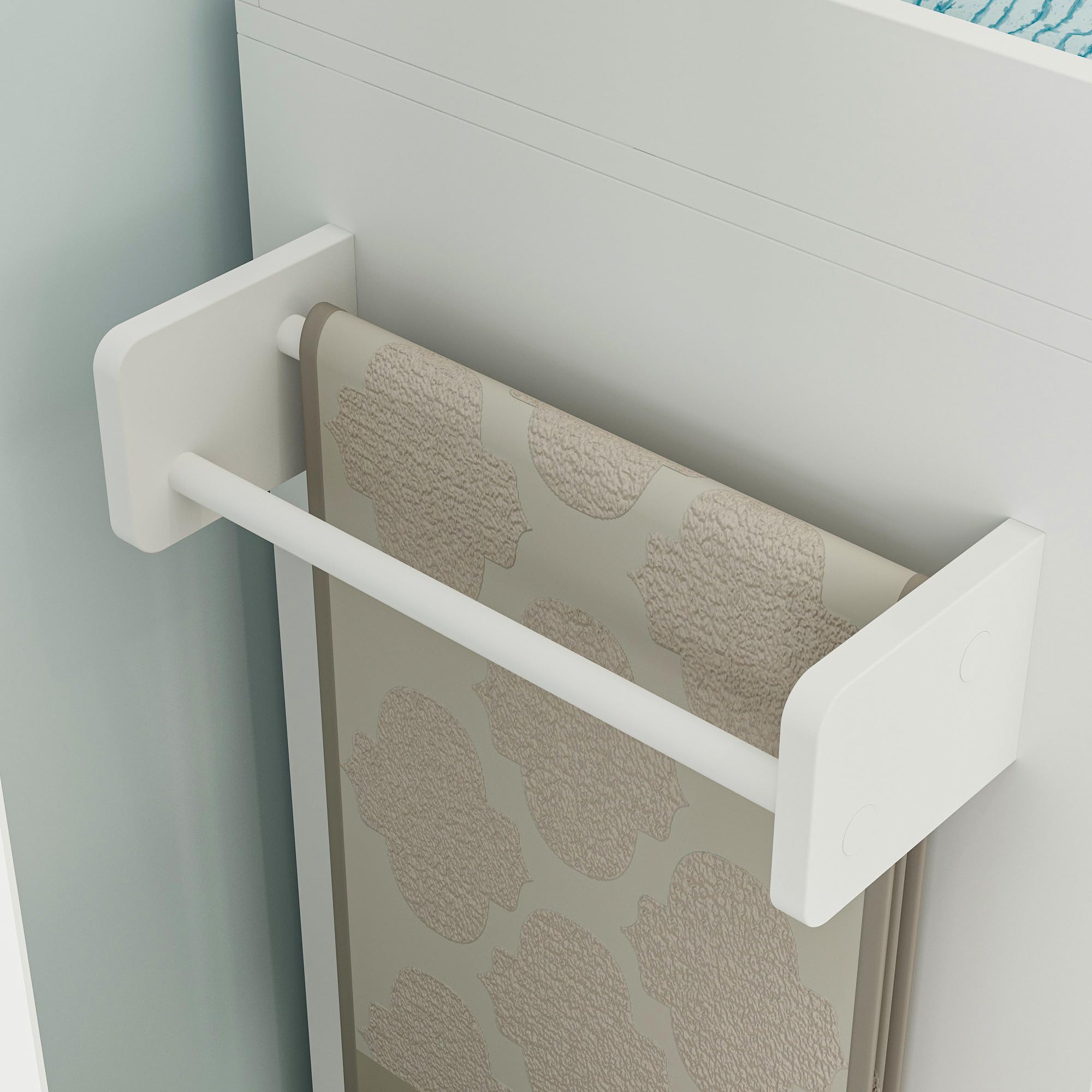 Nursery Dresser with Diaper Changing Tray & Towel Racks