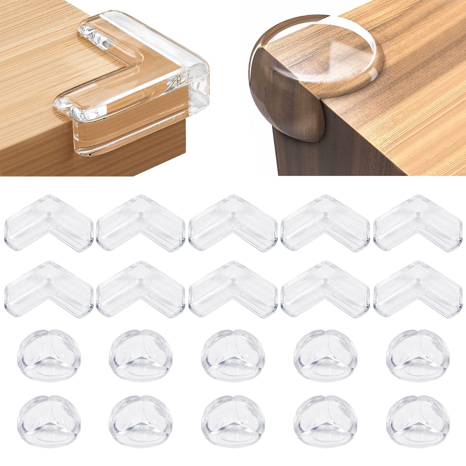 20 Pack Corner Protector Baby, Table Corner Protectors