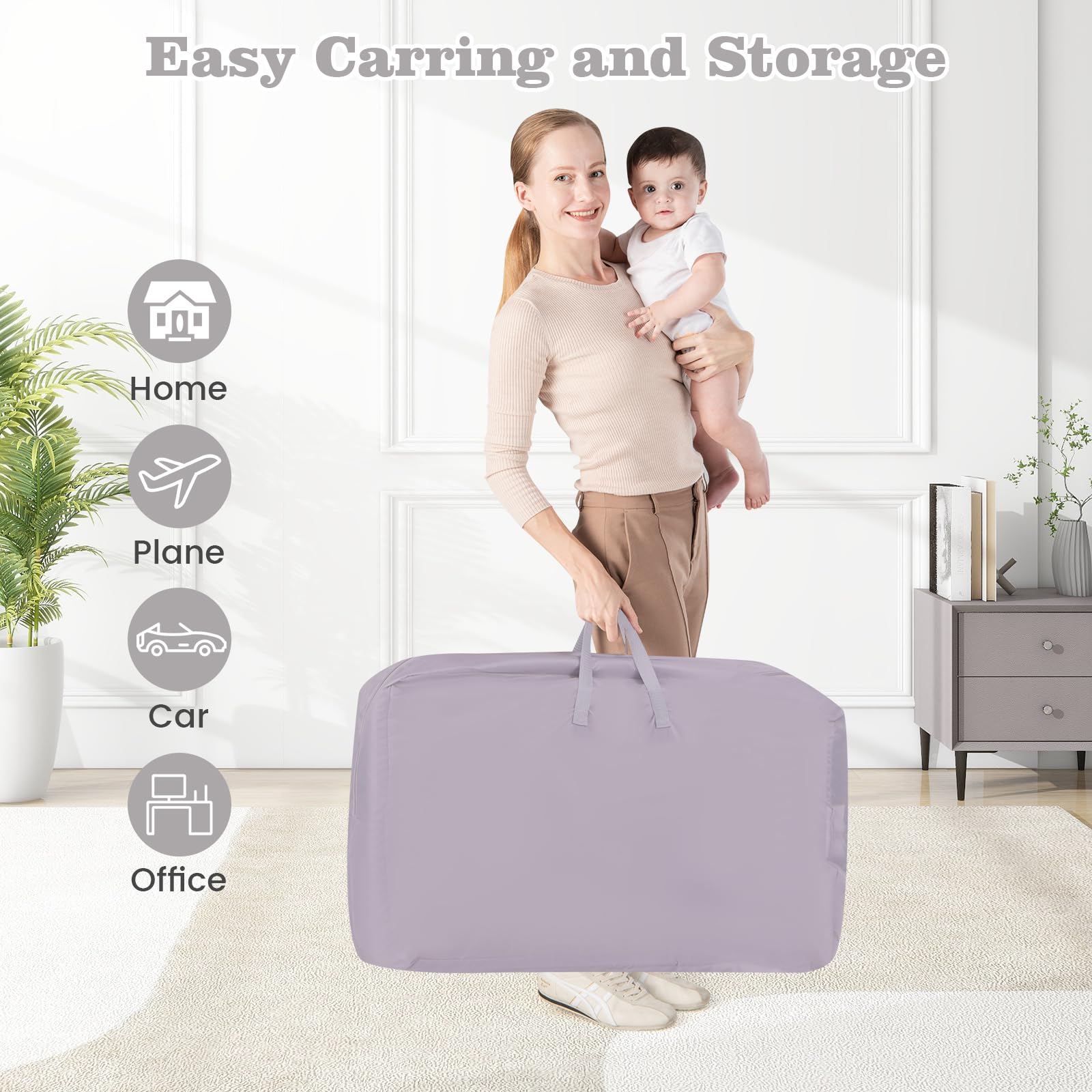3-in-1 Convertible Baby Bassinet with Adjustable Height