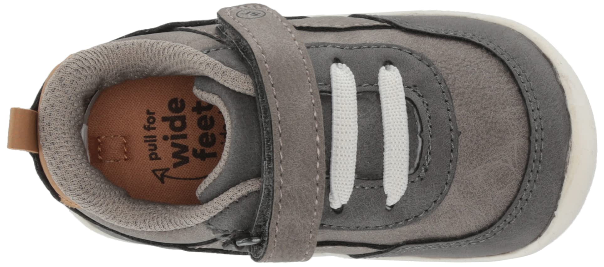 Stride Rite 360 Boys Nick Sneaker, Grey, 4 Toddler