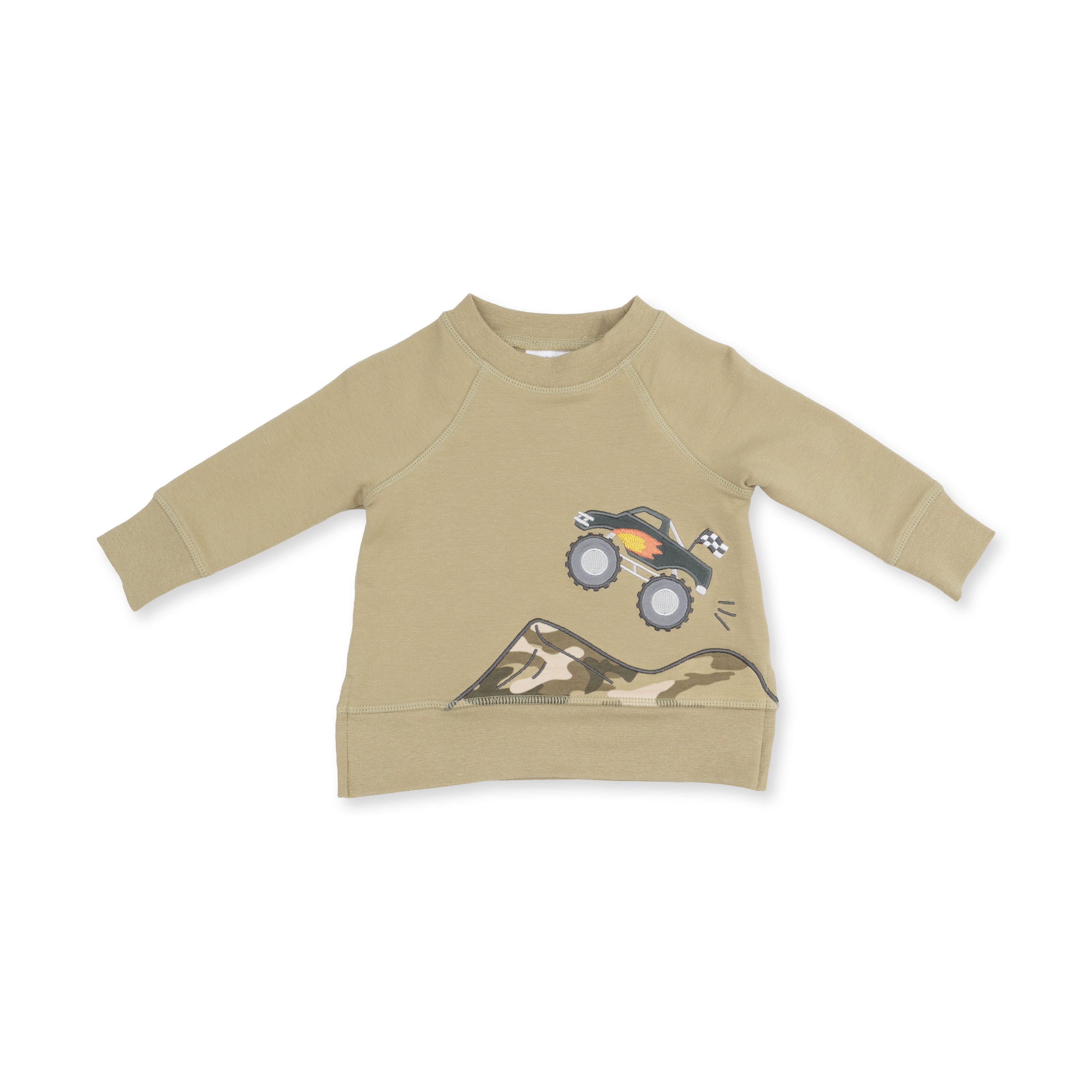 Camo French Terry - Drop Sleeve Sweatshirt