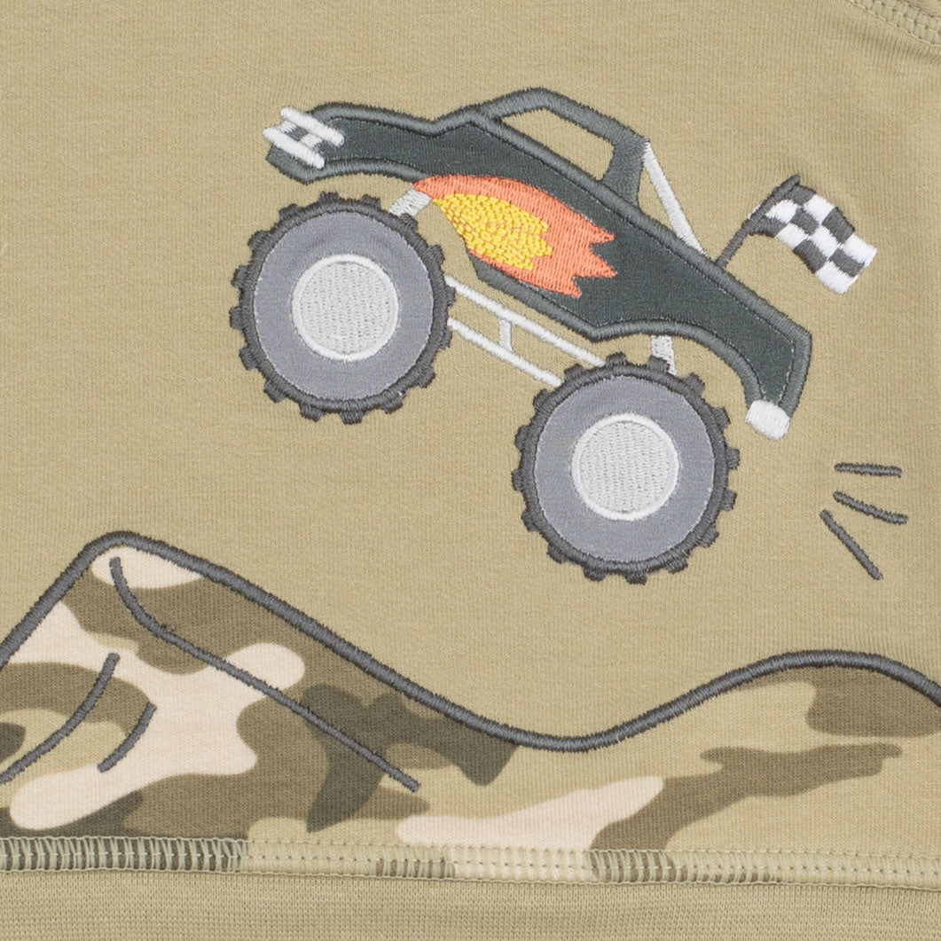 Camo French Terry - Drop Sleeve Sweatshirt