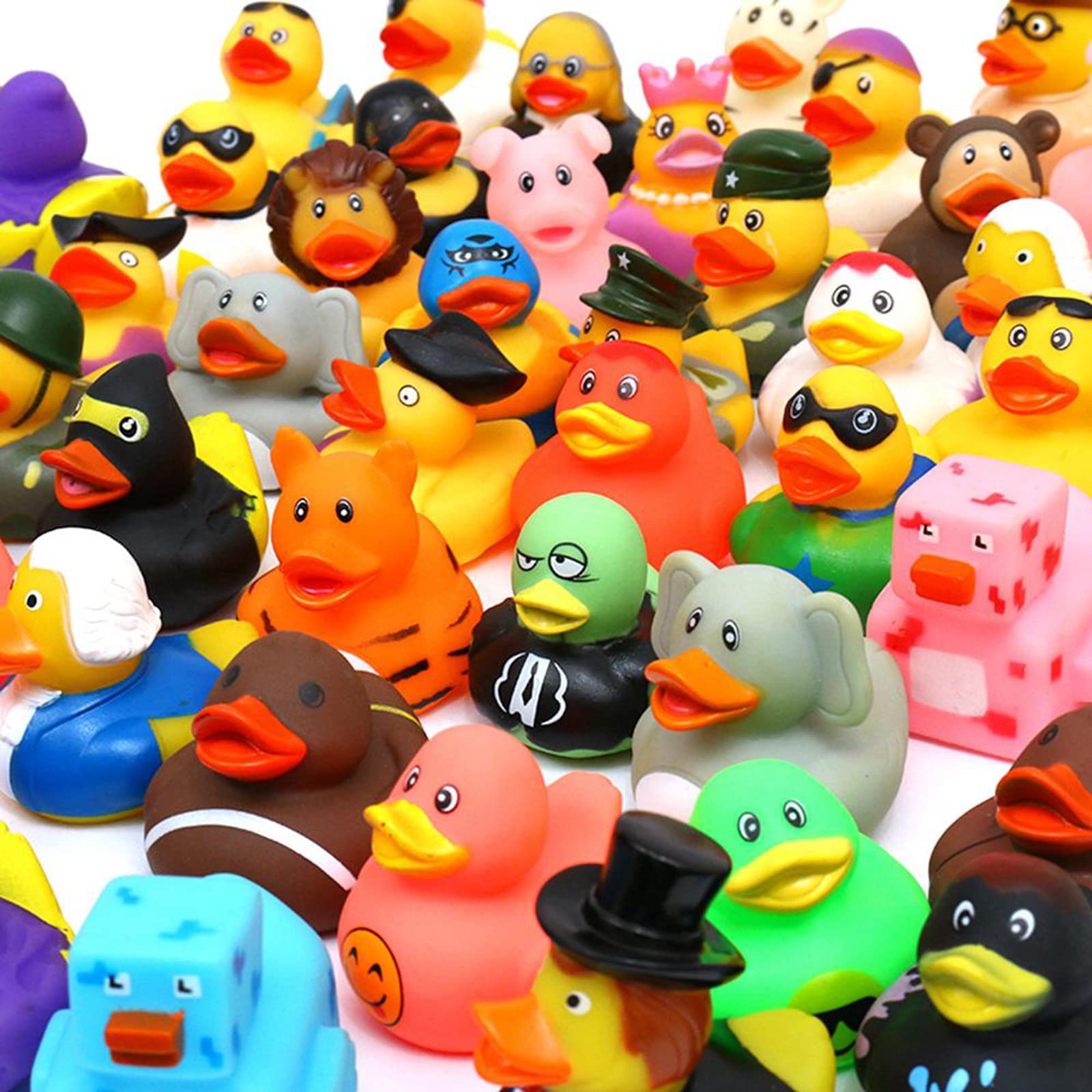 100 Pack Rubber Duck for Jeeps Ducking - 2.3 Inch Bulk Floater Duck