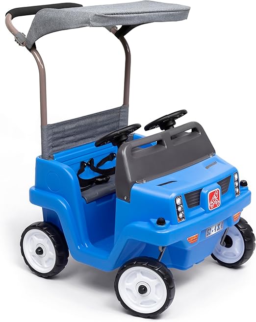 Side-by-Side Push Around SUV, Kids Push Car, 2 Seats, Stroller Substitute