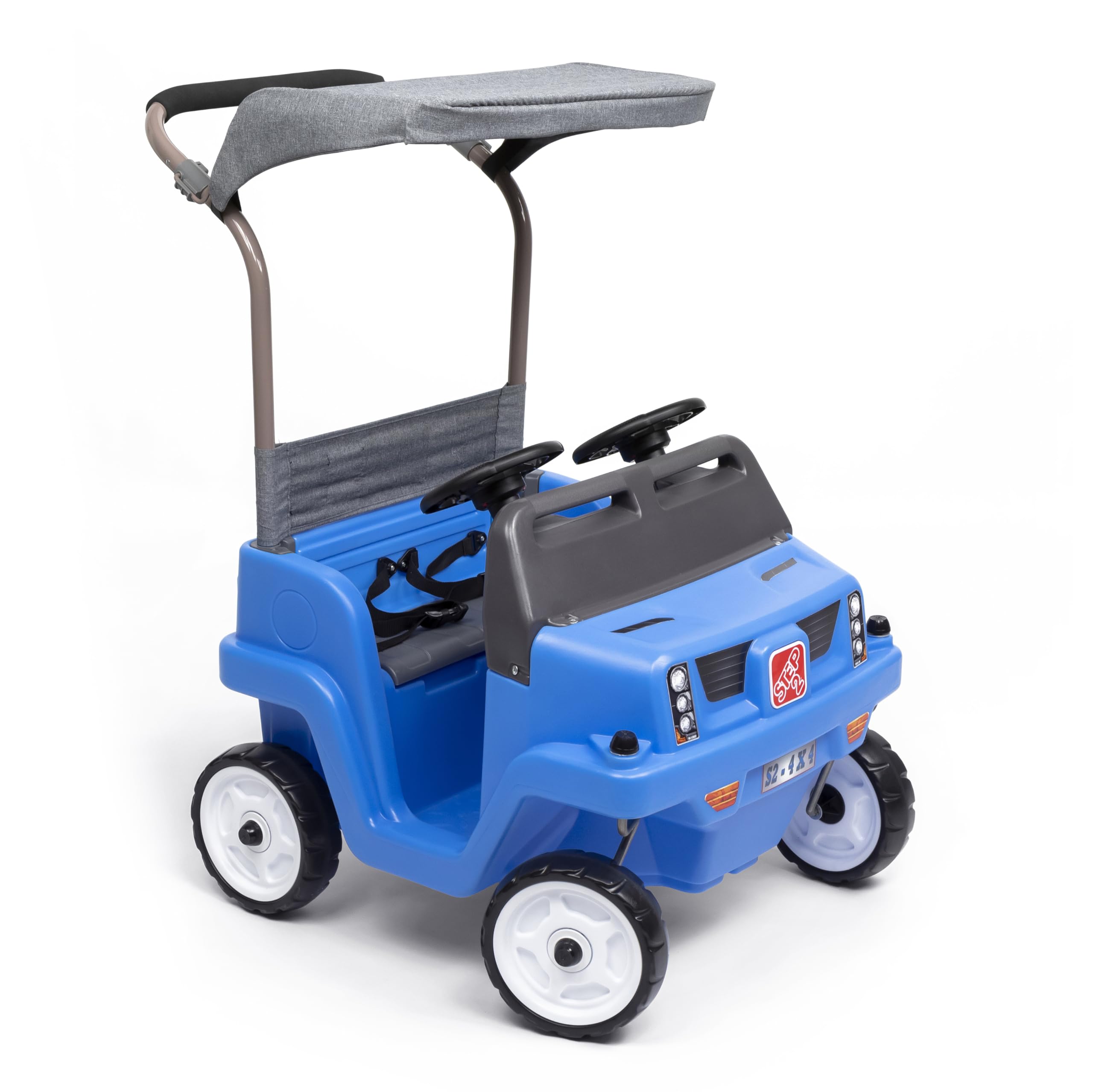 Side-by-Side Push Around SUV, Kids Push Car, 2 Seats, Stroller Substitute
