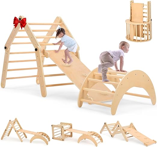 Deformable Pikler Triangle Set with Over 20 Playing Modes