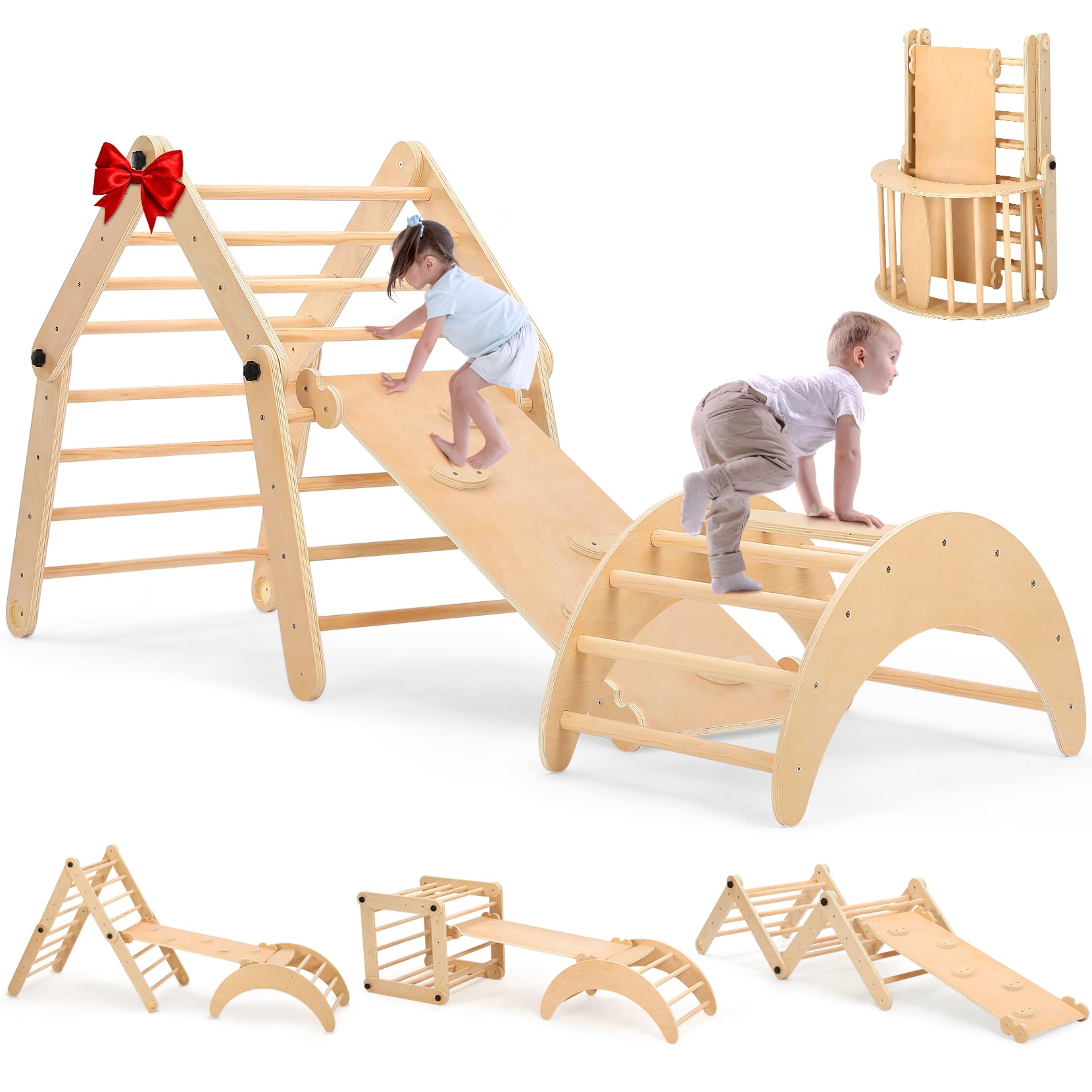 Deformable Pikler Triangle Set with Over 20 Playing Modes
