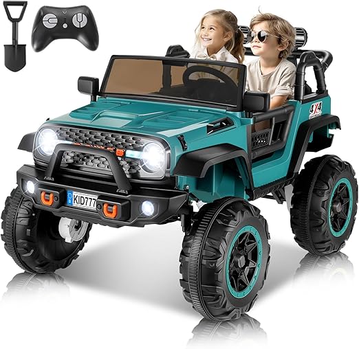 24 Volt Ride On Car with Remote Control, 2WD/4WD Switchable 2 Seater