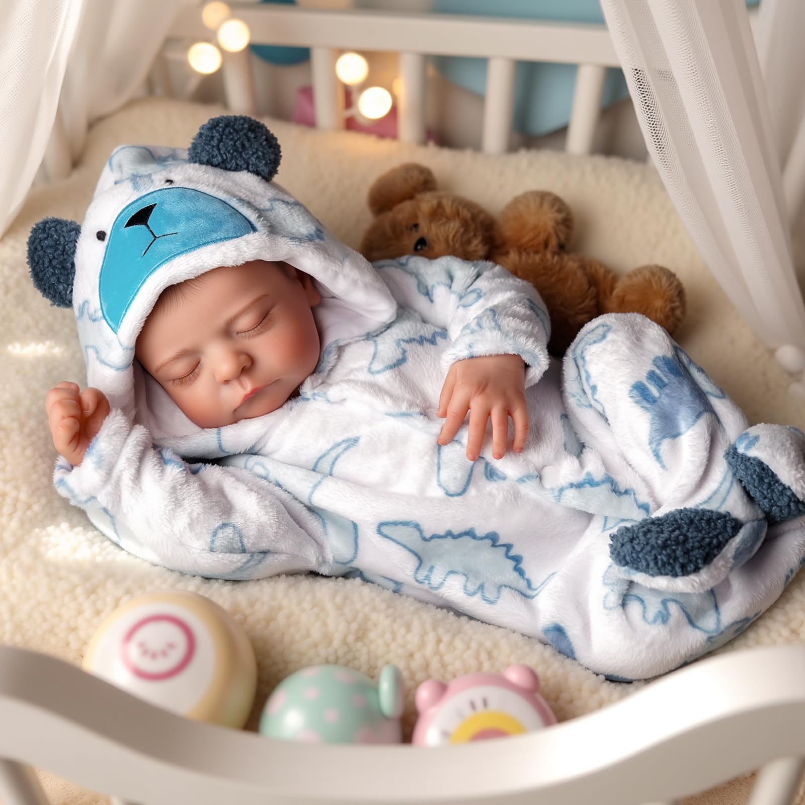 Reborn Baby Dolls Boy, 20 Inch Lifelike Newborn Real Life Poseable Realistic