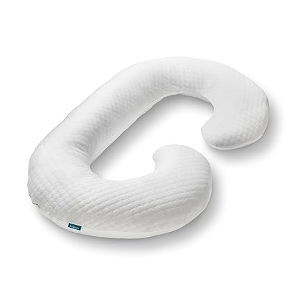 Talbot's Mom's Pregnancy Pillow - Stay Cool C-Shaped Pillow for Pregnant Women