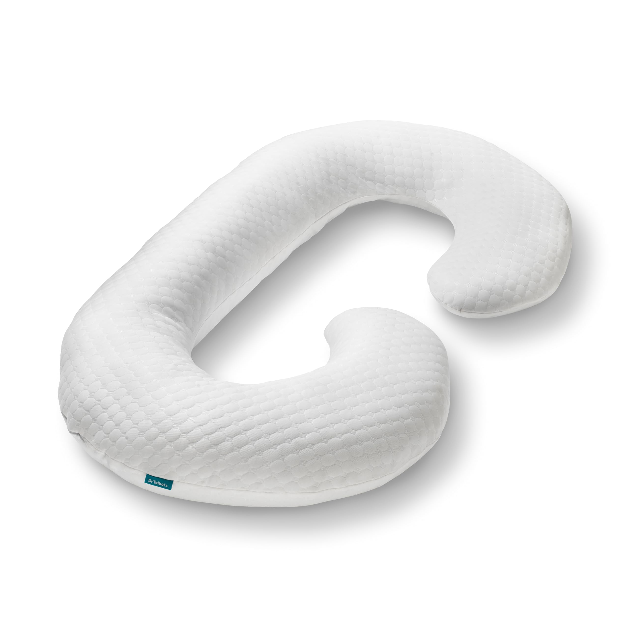 Talbot's Mom's Pregnancy Pillow - Stay Cool C-Shaped Pillow for Pregnant Women