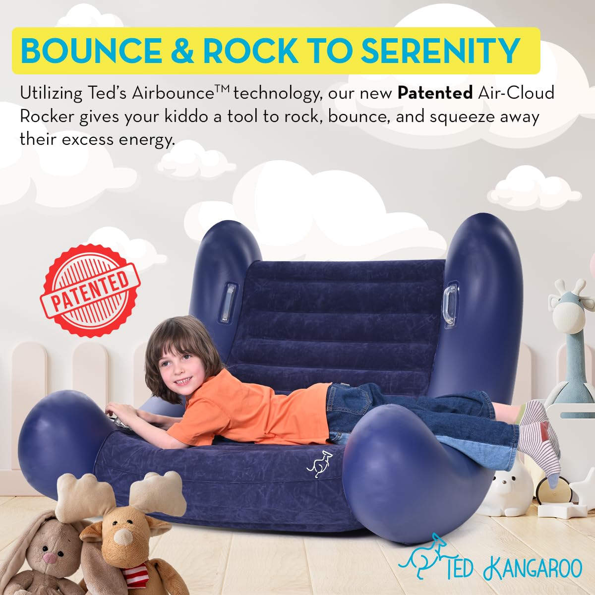 Inflatable Sensory Rocking Chair for Kids