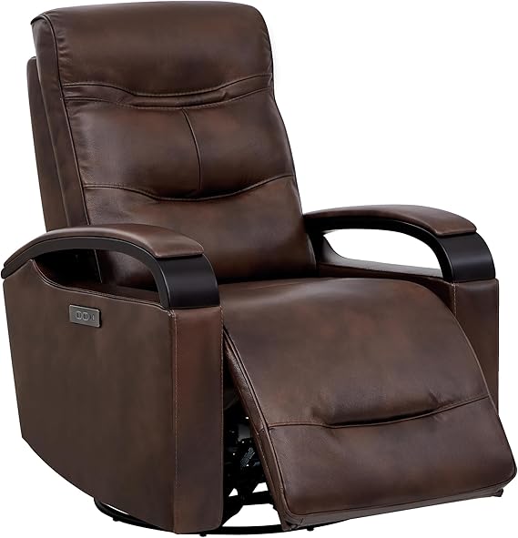 Leather Power Swivel Glider Rocker Recliner, FSC Certified