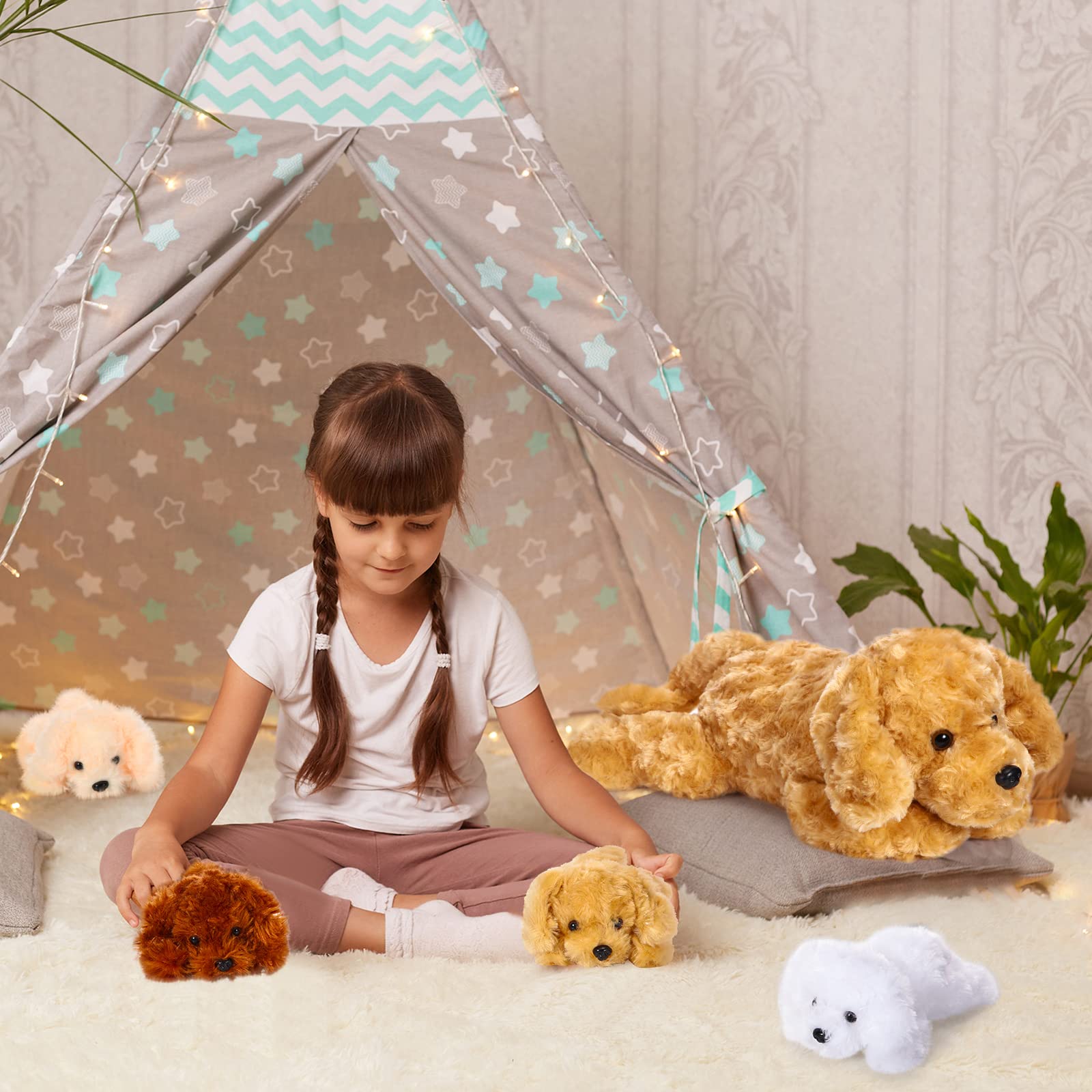 5 Pcs Dog Stuffed Animal Puppy Stuffed Animal