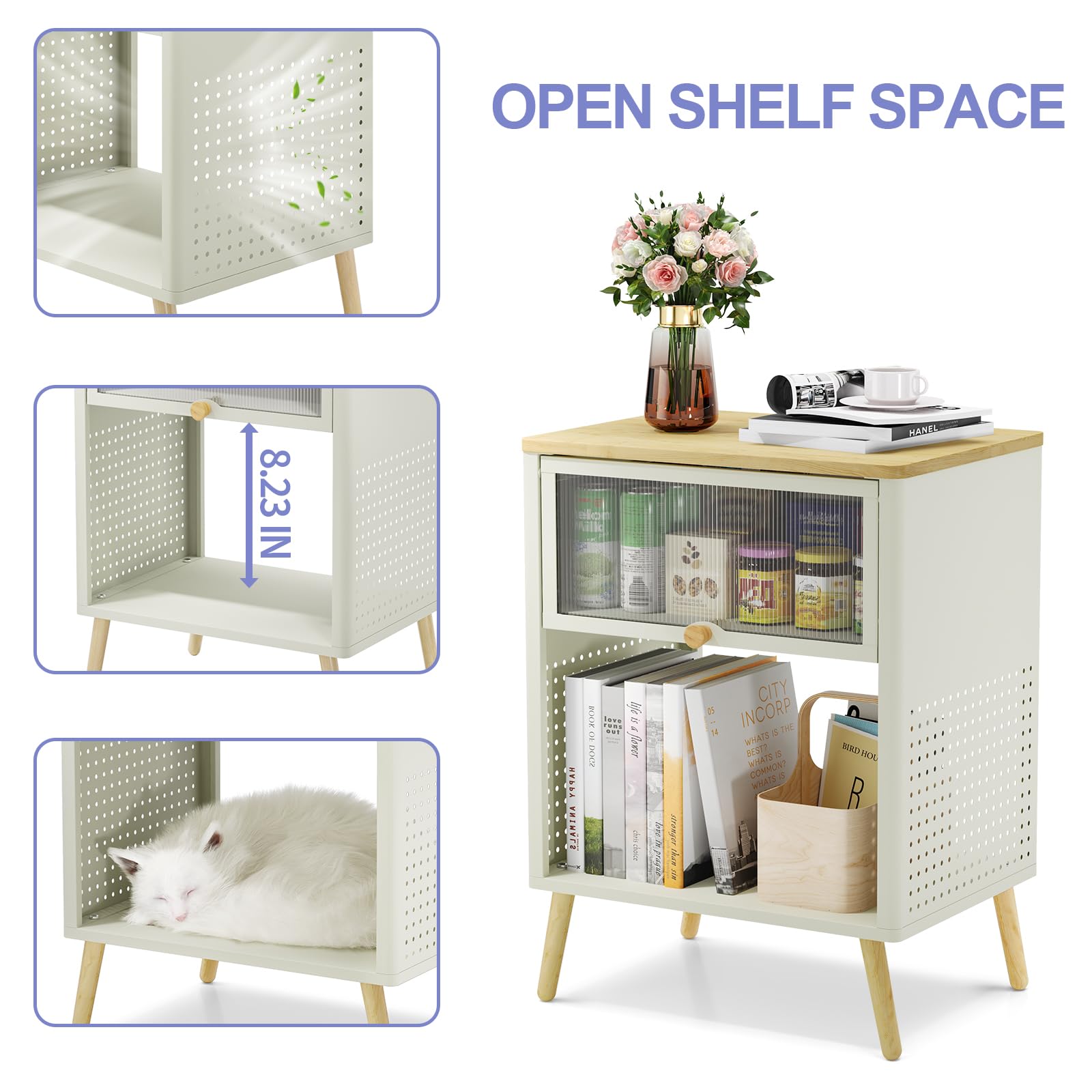 Small End Table with Storage Drawer