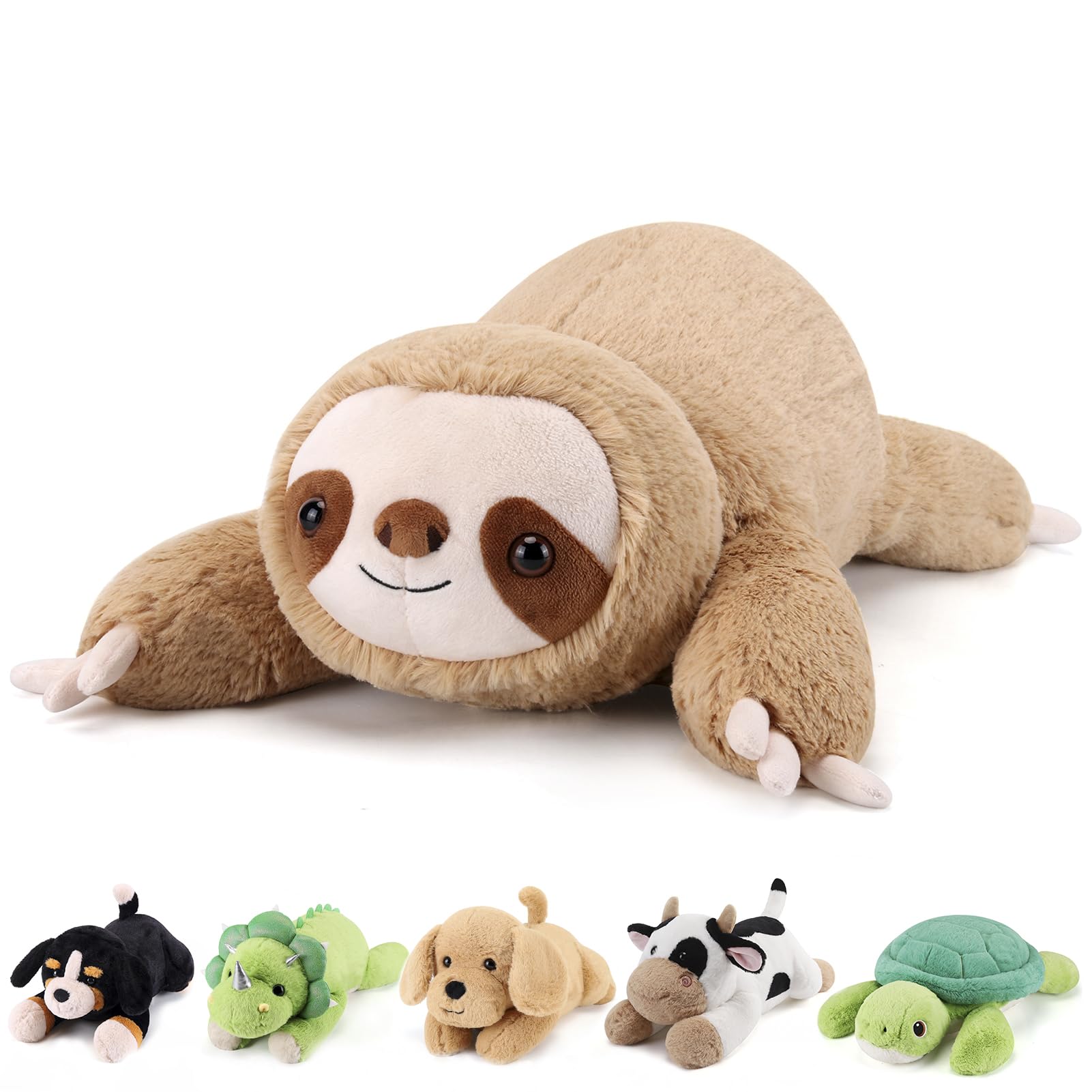 Sloth Weighted Stuffed Animals - 28 Inch 5.0 Pounds Weighted Plushies Sloth