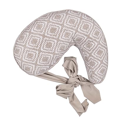 Anywhere Travel Nursing Pillow, Soft Gray, Plus Sized to Petite