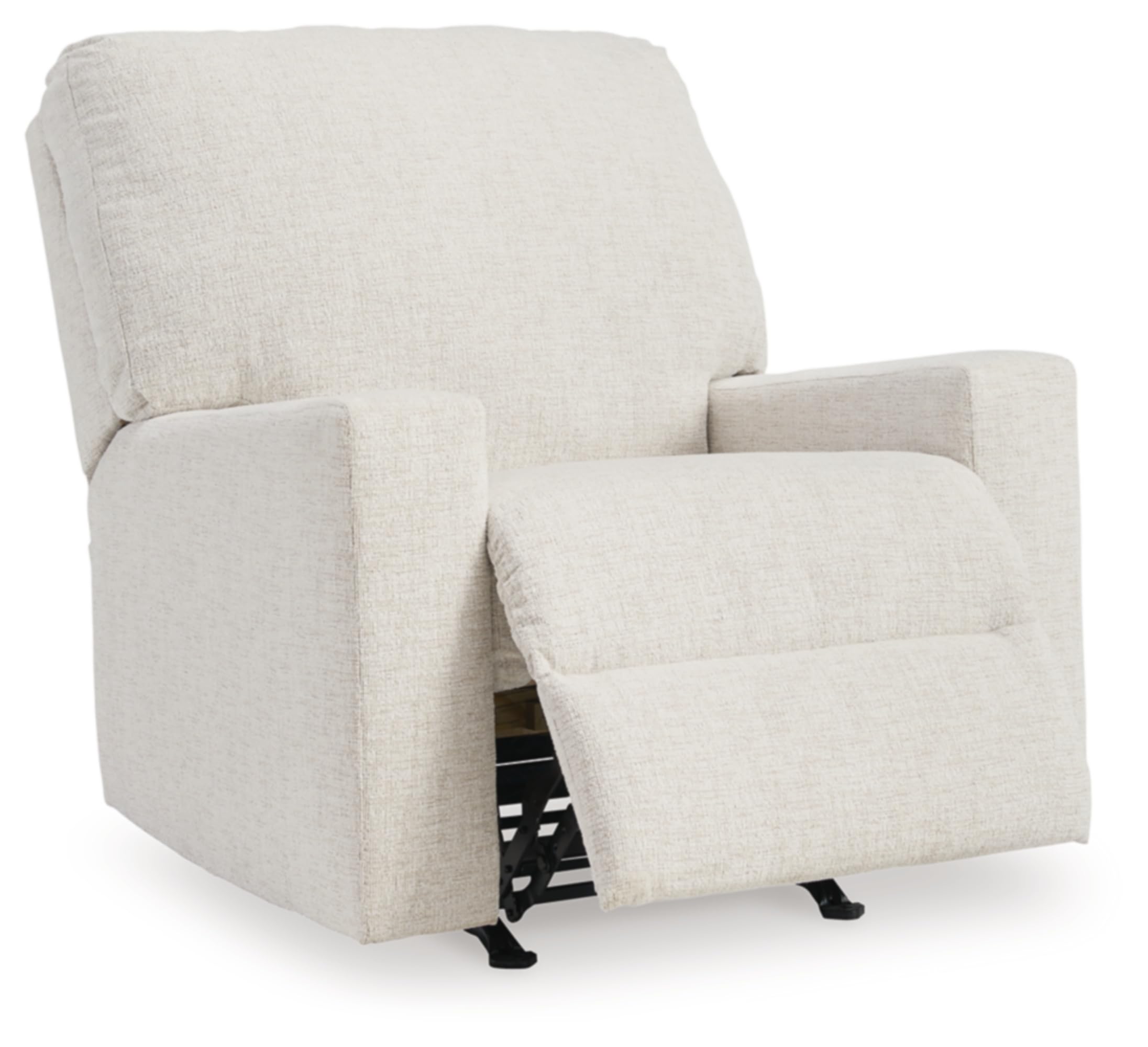 Design by Ashley Rannis Casual Manual Rocker Recliner, White