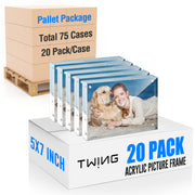 5x7 Acrylic Frame,75 Cases (20 Pack/Case) Pallet Package for Small Business,1