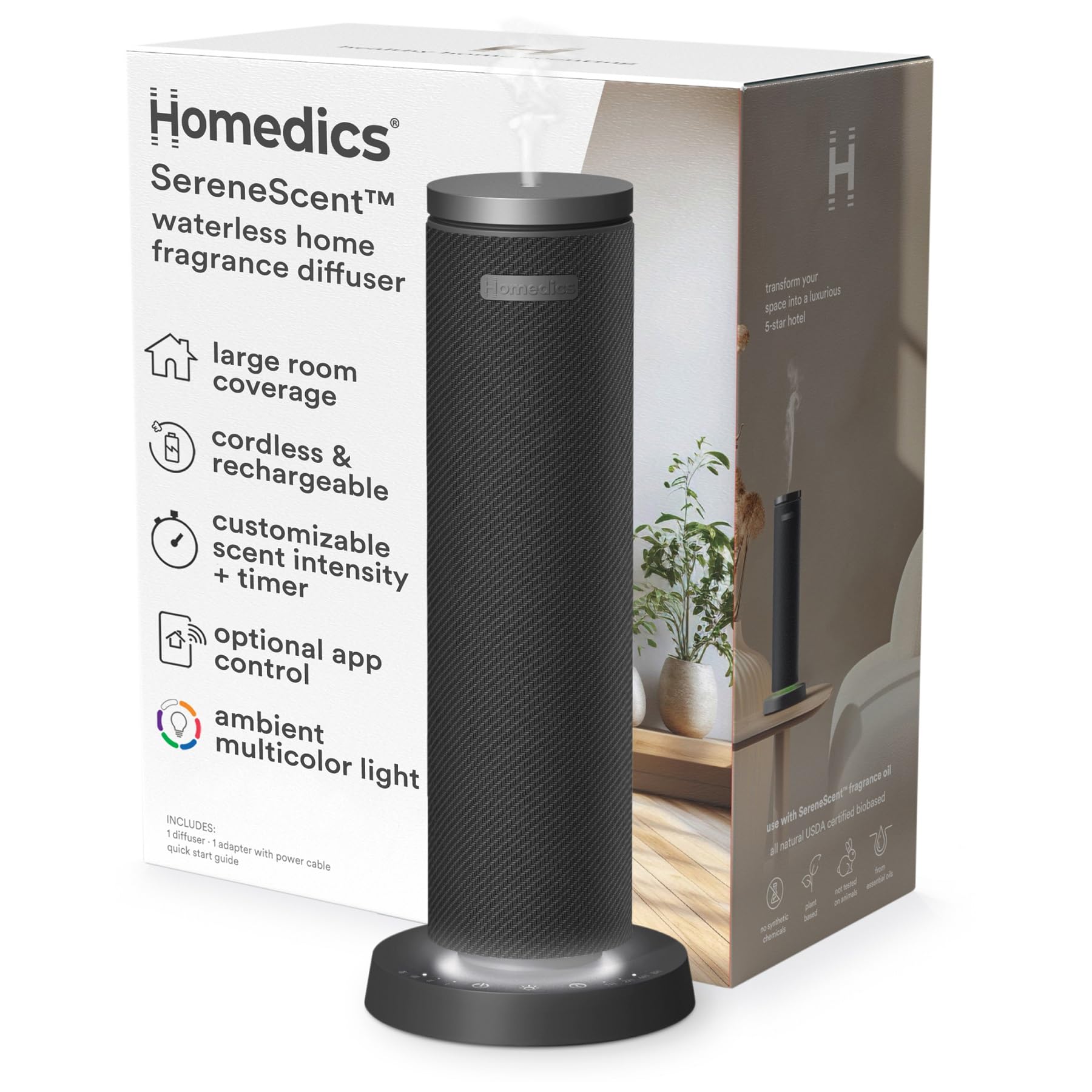 SereneScent Fabric Rechargeable Waterless Diffuser