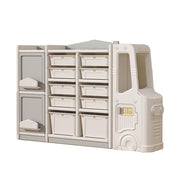 Toy Organizer, Multi-Functional Bookshelf and Toy Box, Closed Cabinet