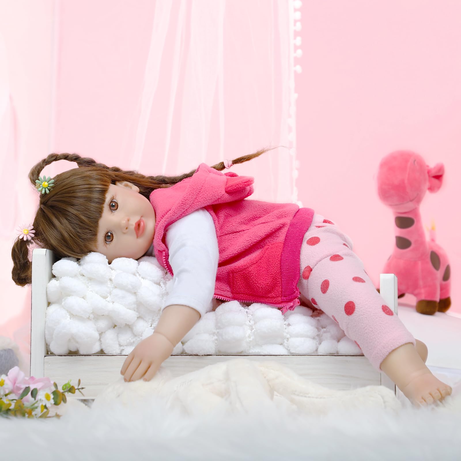 Reborn Baby Dolls 24 Inch - Realistic Toddler Silicone Baby Doll Girl