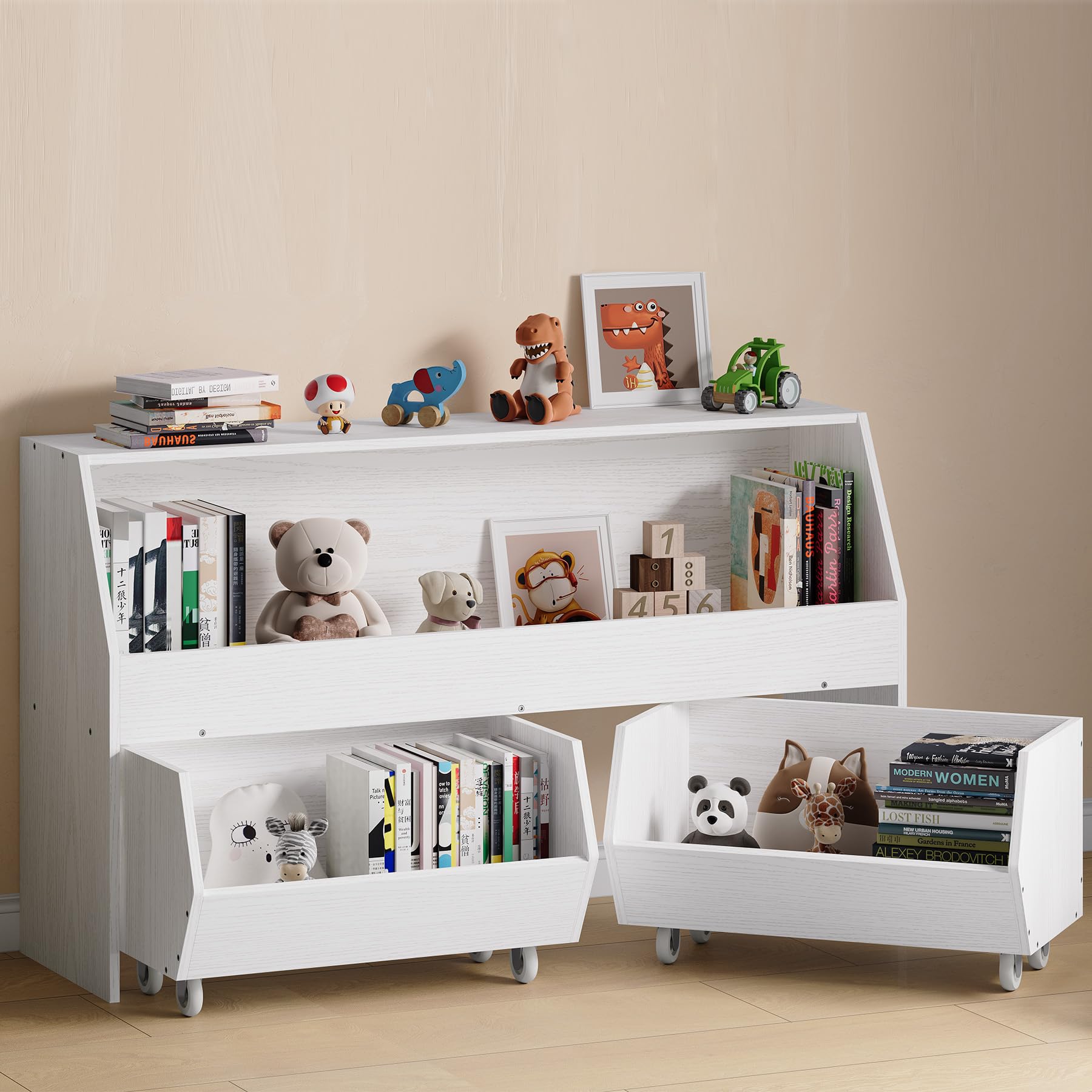 Toy Storage and Organizer, Kids Bookshelf Boys