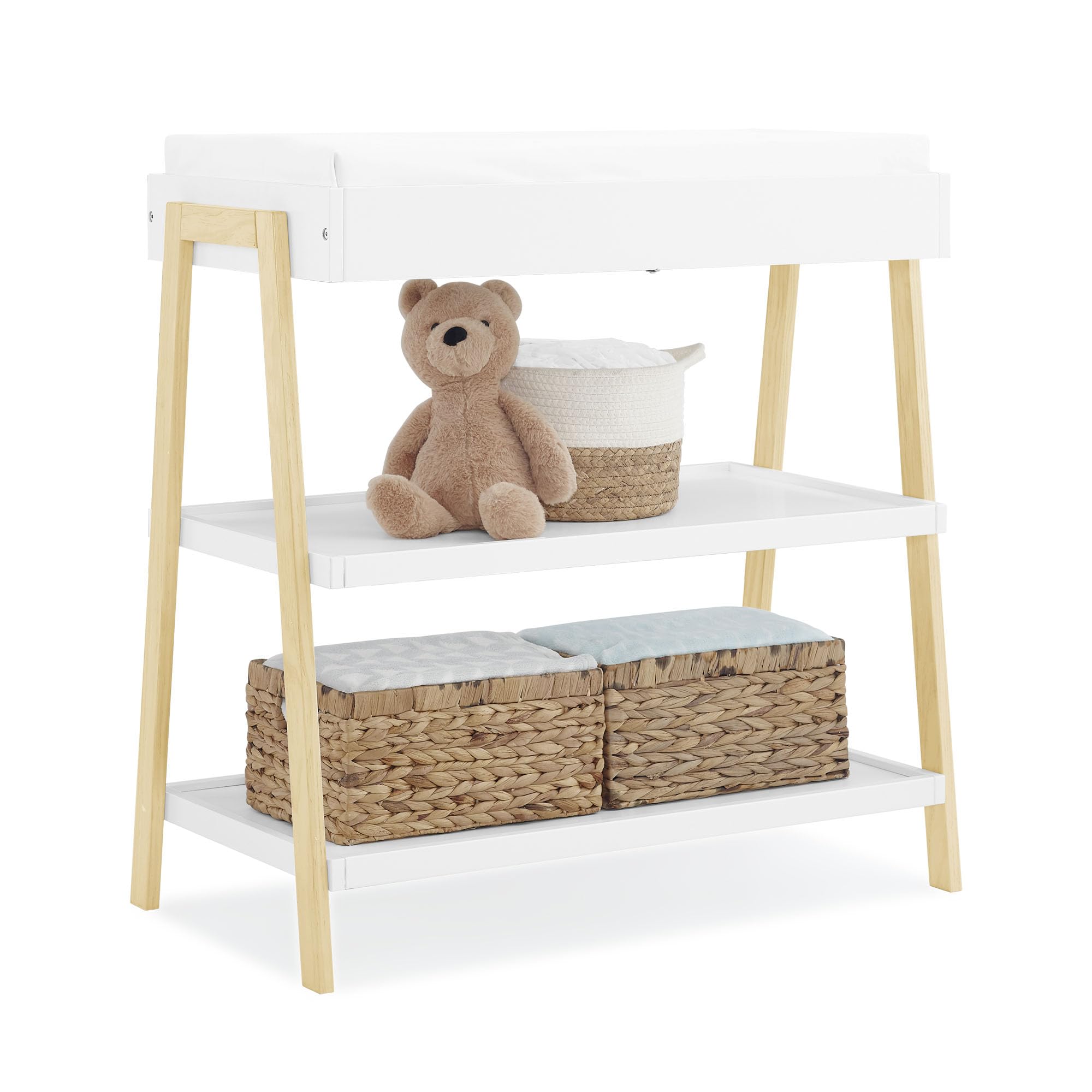 Scout Changing Table - Greenguard Gold Certified, Bianca White/Natural