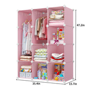 Baby Dresser, Kids Closet Organizers, Portable Kids Wardrobe