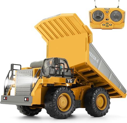 Toys for Boys Age 6-12, Rechargeable 11 CH RC Construction Vehicles Truck