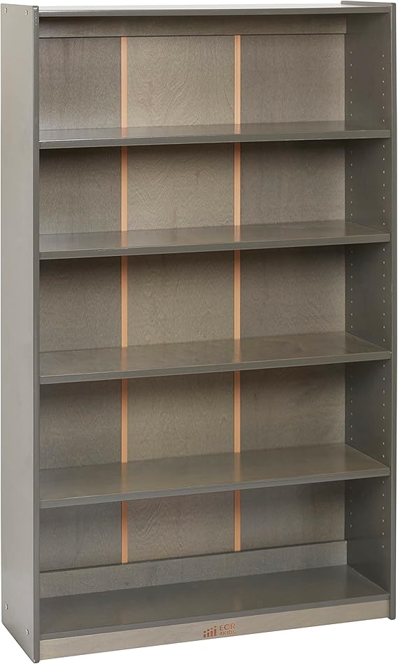 Classic Bookcase, 60in, Adjustable Bookshelf, Natural
