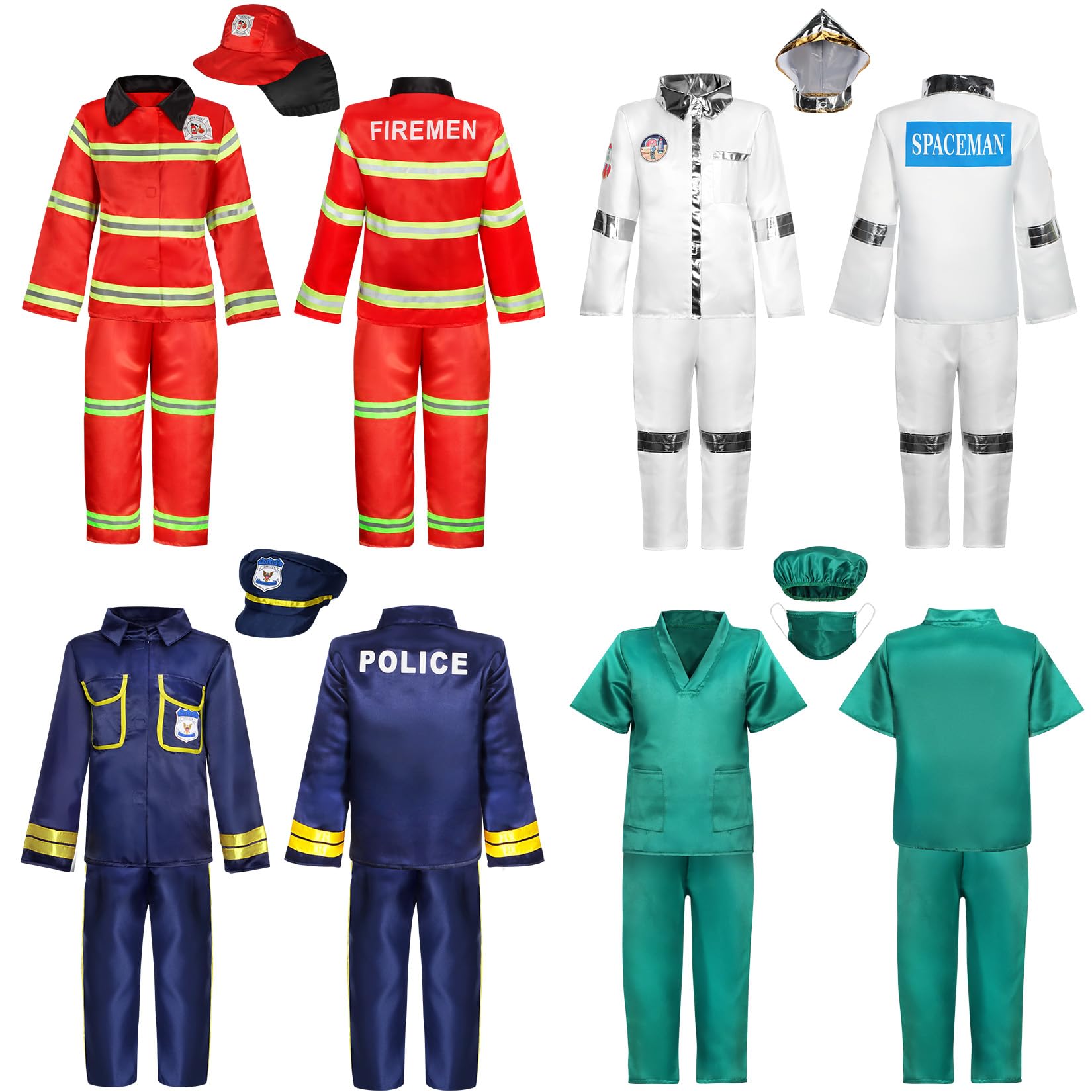 Up Clothes Boys Dress Up Costumes for Play Kids - Firefighter