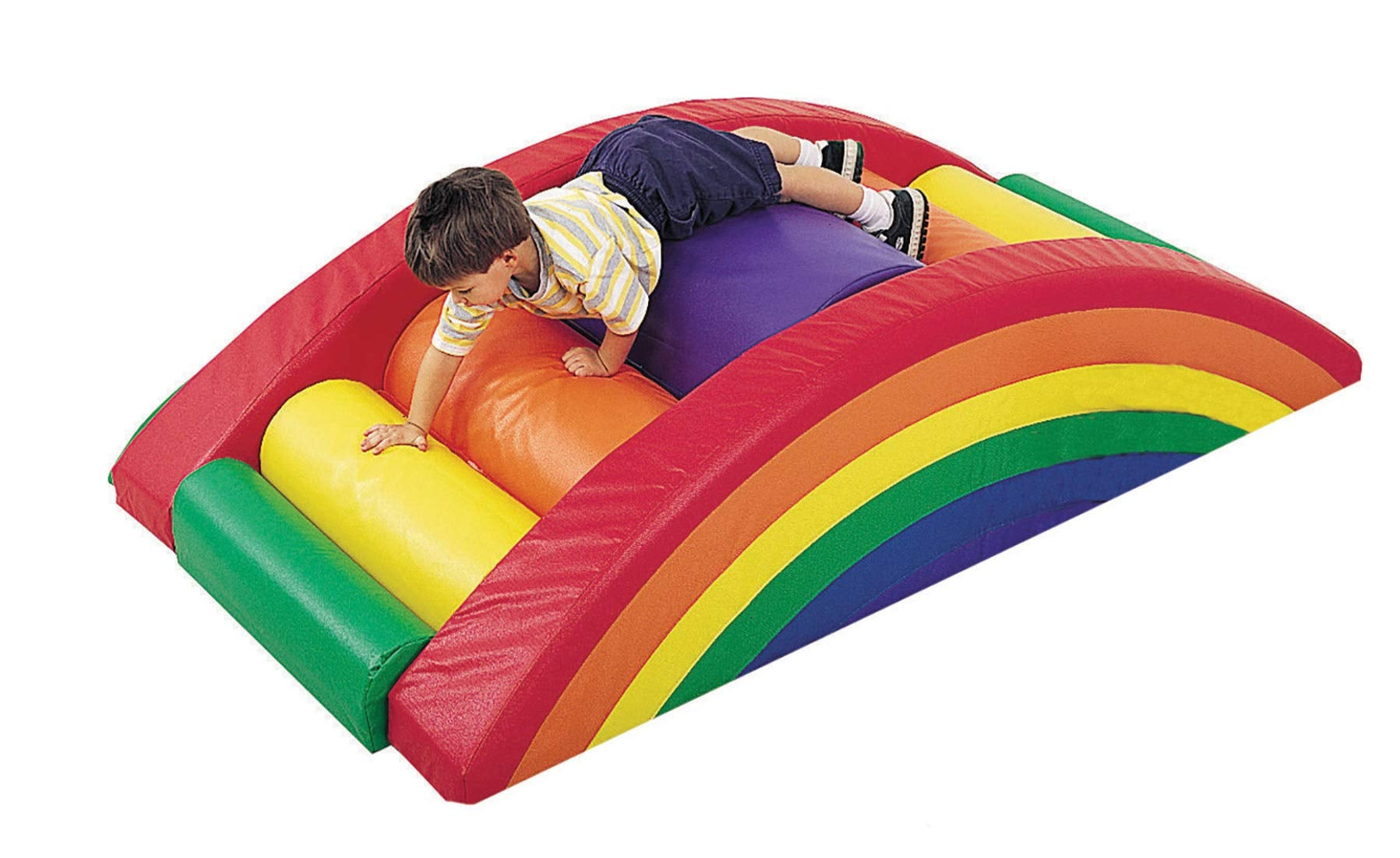 Rainbow Arch Climber, Toddler Indoor Playset, Baby Soft Play Equipment for Preschool