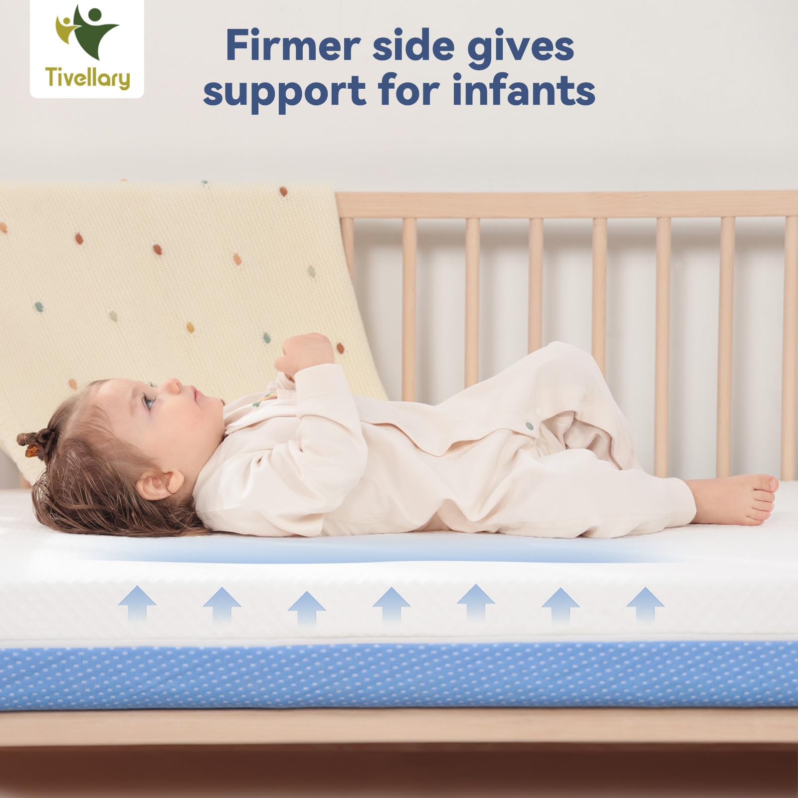 Dual-Sided Crib Mattress with Gel Memory Foam