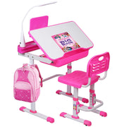 Kids Desk and Chair Set, Height Adjustable Child's School
