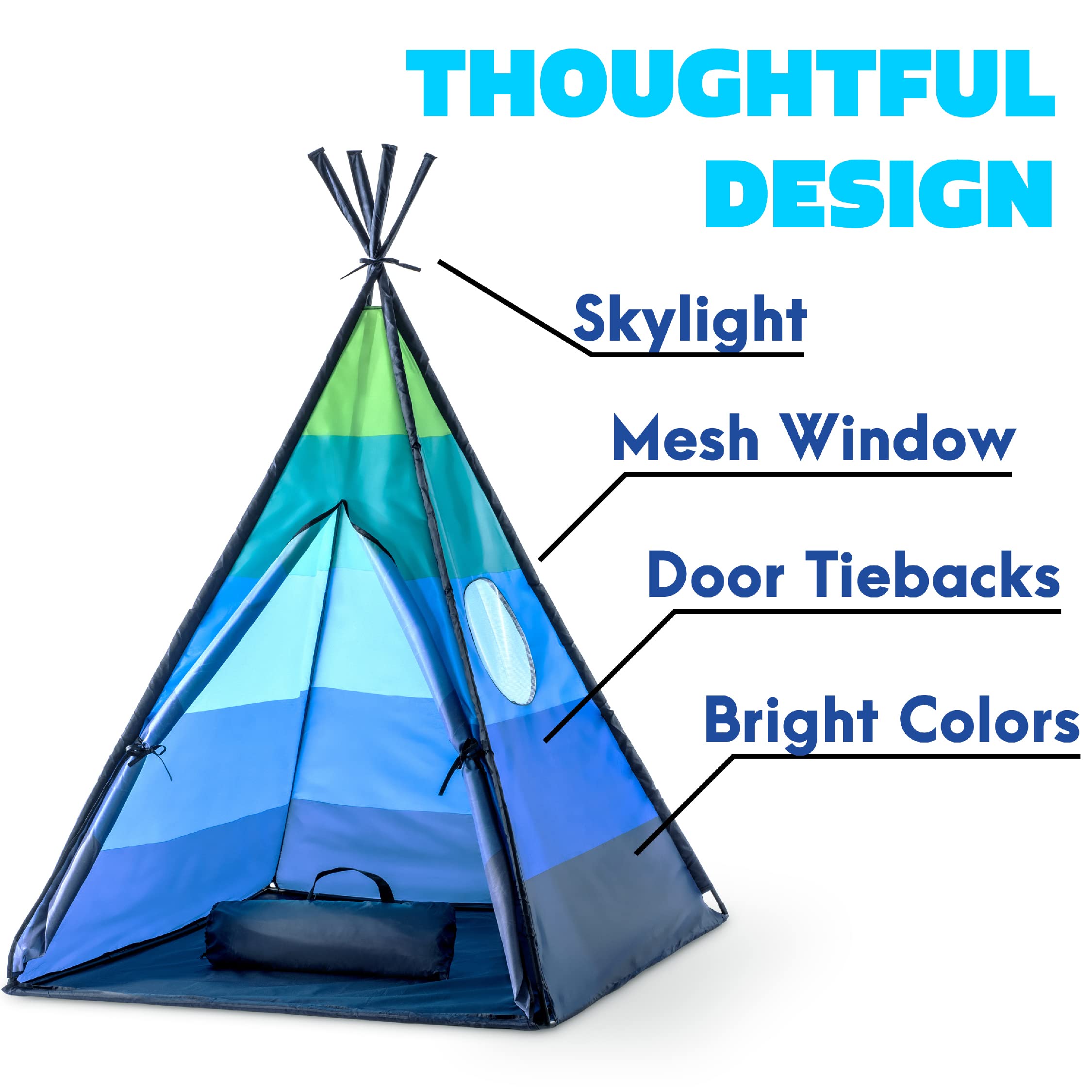 Kids Indoor Teepee Play Tent