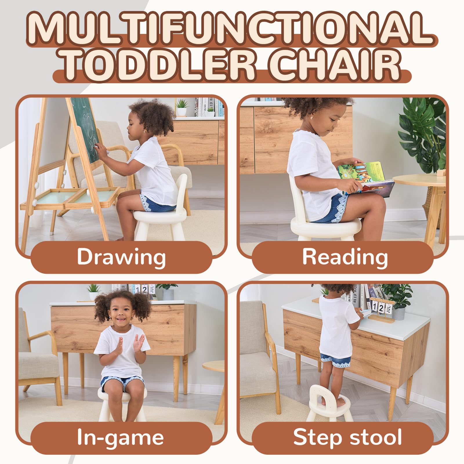 Ergonomic Toddler Chair for Ages 1-3