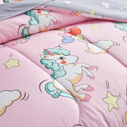 BEDDING Kids Girls Bed in a Bag 7 Pieces Queen Size Unicorn