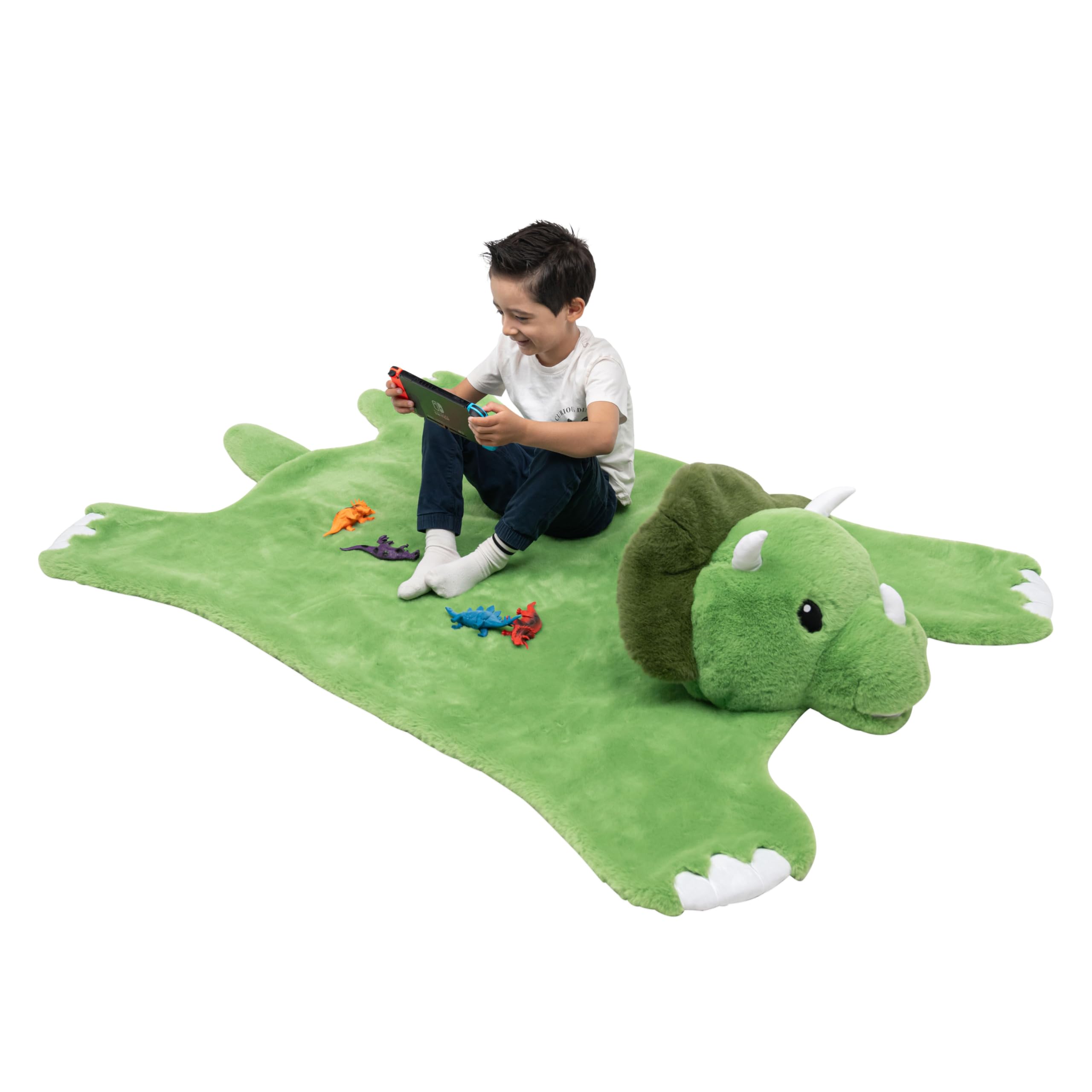 Animal Rug for Kids Room, Fluffy Nursery and Fur Kids Rugs for Playroom